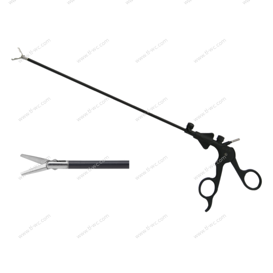 Ciseaux d’instruments chirurgicaux laparoscopiques type droit (double action) 5MMX330MM